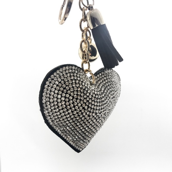 3 Bling Crystal Heart Keychain - Mix colors! - Picture 8 of 8